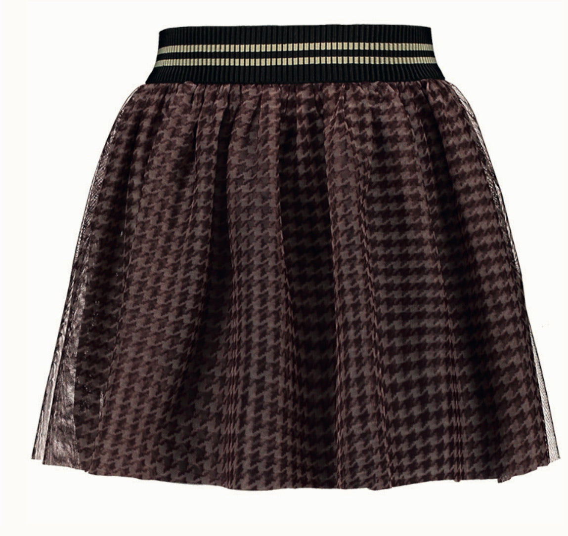 Printed Mesh Skirt
