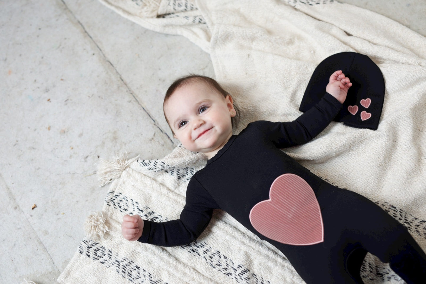 Heart Stretchie with Hat