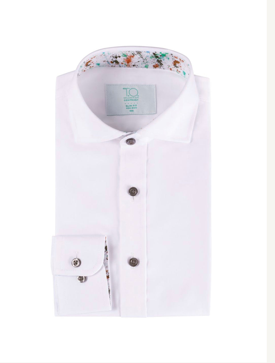 T.O. Slim Long Sleeve White Shirt TOCBSB