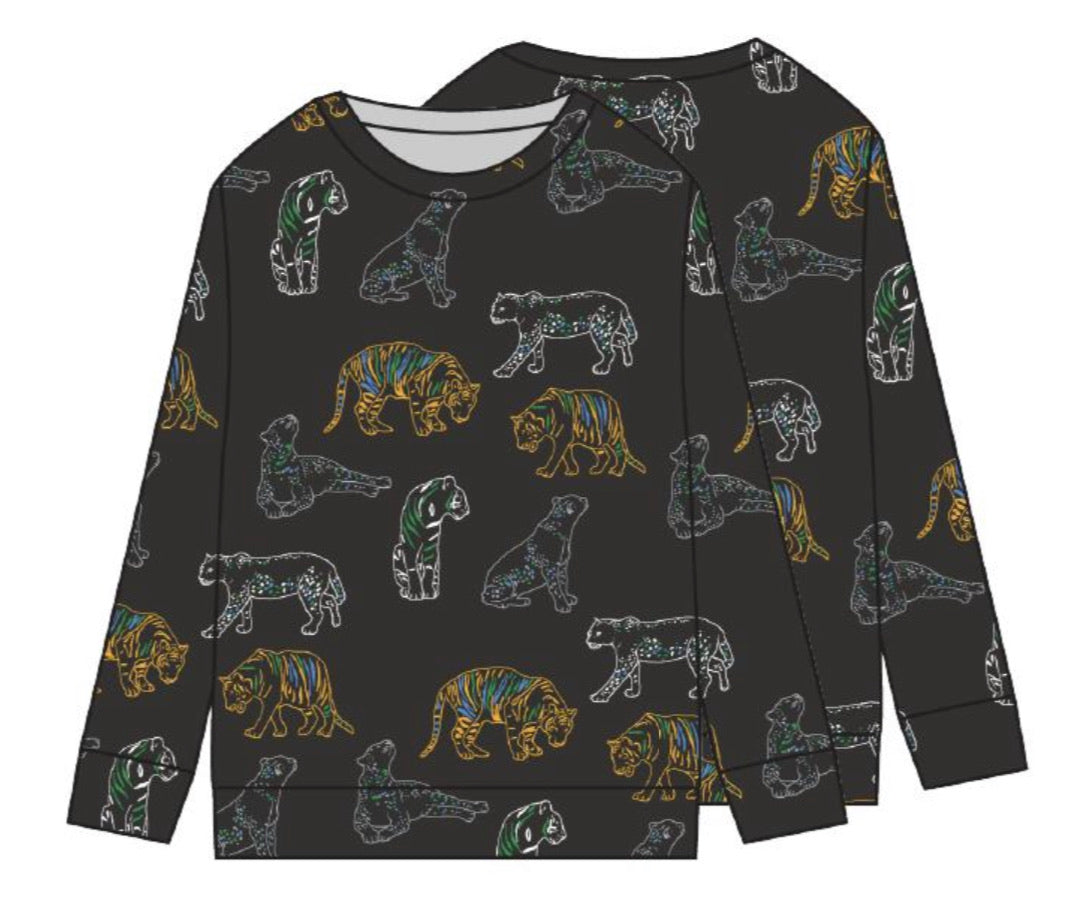 Tiger Print Pullover