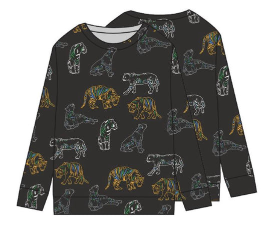Tiger Print Pullover