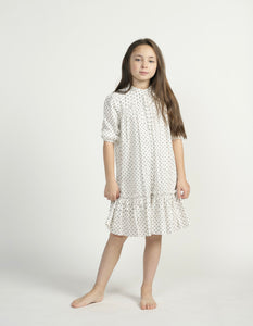White Pleated Dress FRS2273-B