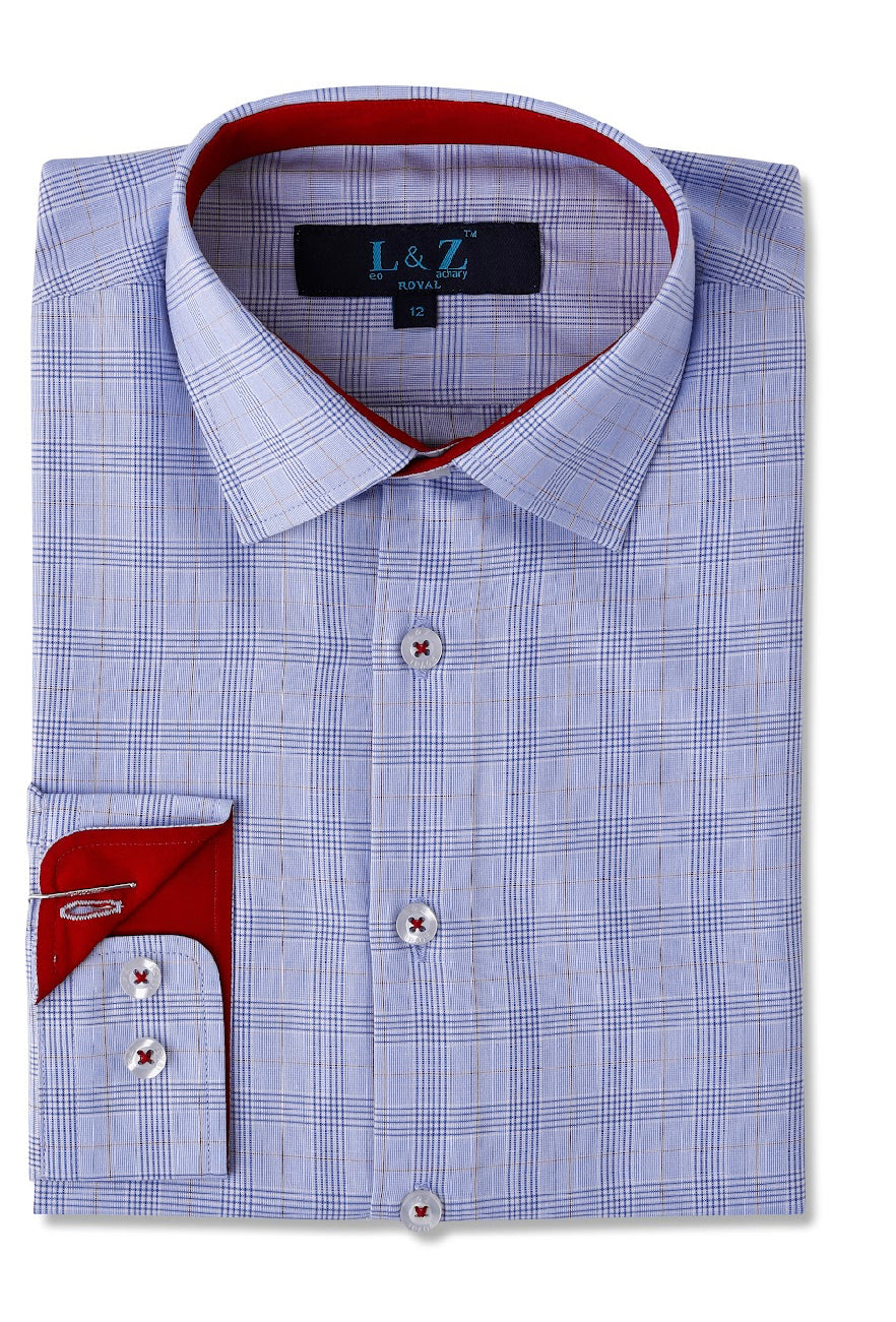 L/S Dress Shirt 5863 preppy plaid