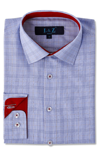 L/S Dress Shirt 5863 preppy plaid