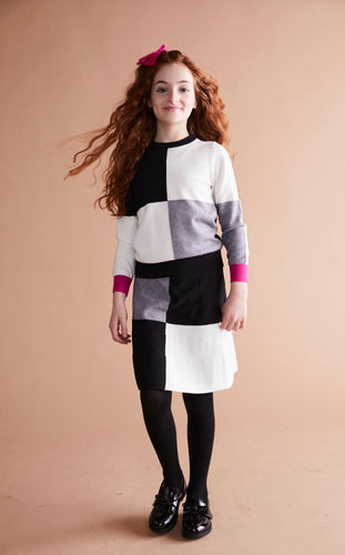 Pink Square Knit Set 1276/1277