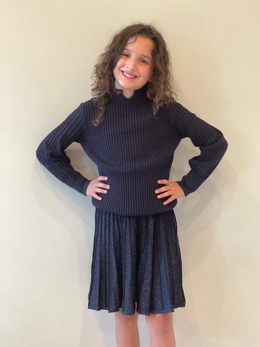 Metallic Knit Skirt FW21255-A