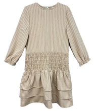 Load image into Gallery viewer, Smocked Pinstripe Dress M-4916