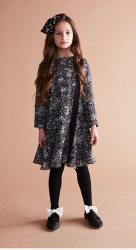 Splatter Sash Dress 1283