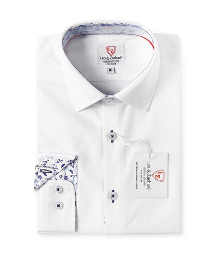 NON IRON White Dress Shirt P5508