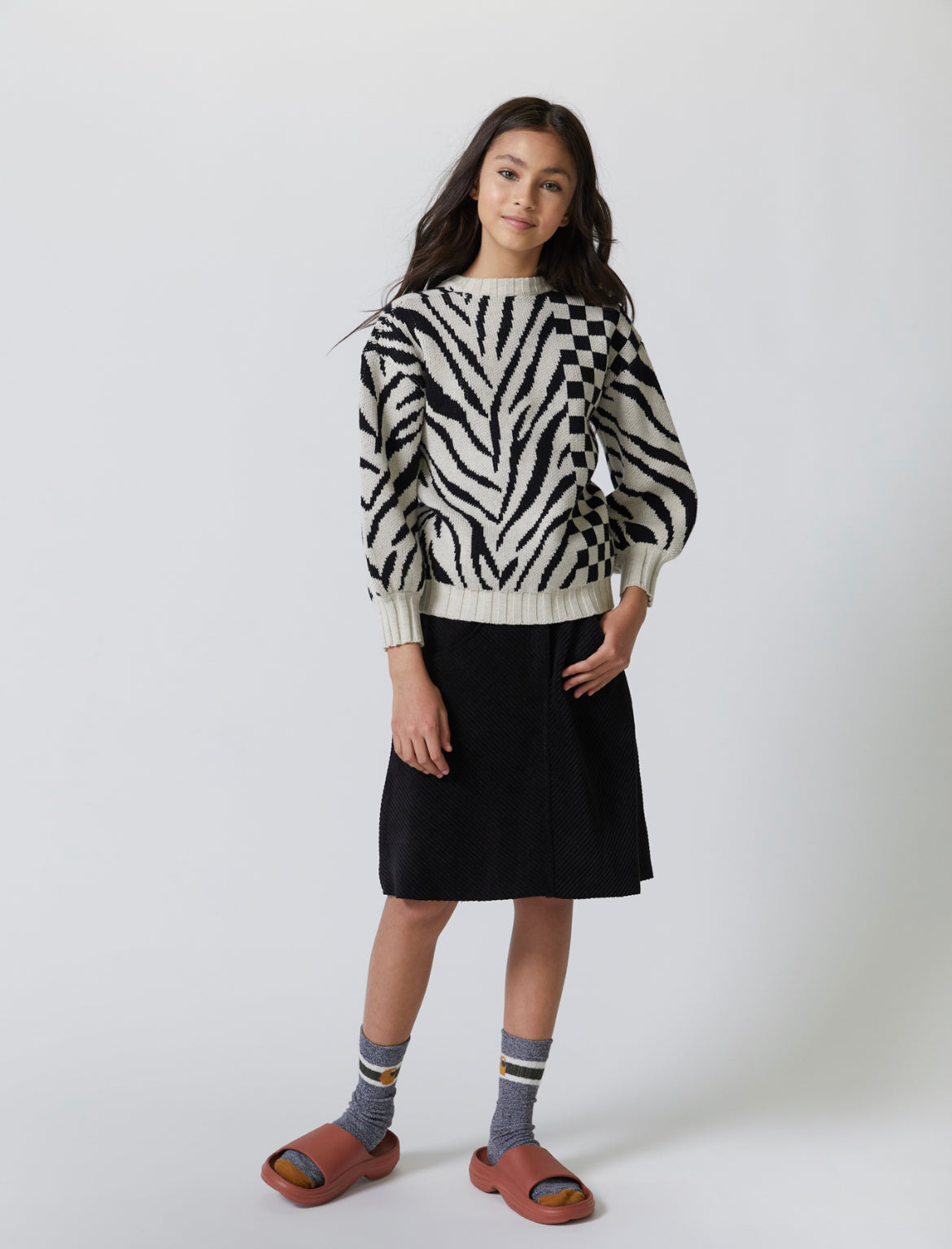 Mix Pattern Sweater G2244A