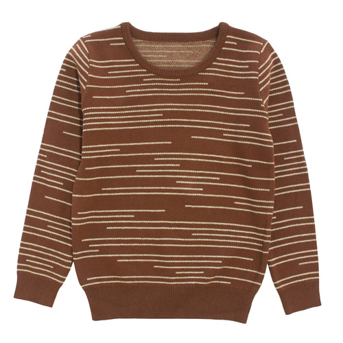 Staggered Striped Sweater G2034