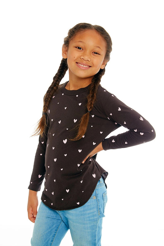 All over hearts tee chaser brand