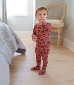 Scribble Heart Onesie CY1701bg