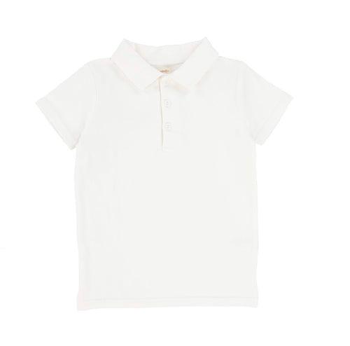 Contrast Cotton Polo CPOL white