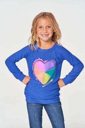 Rainbow Heart Pullover CHTW131-CHK2229