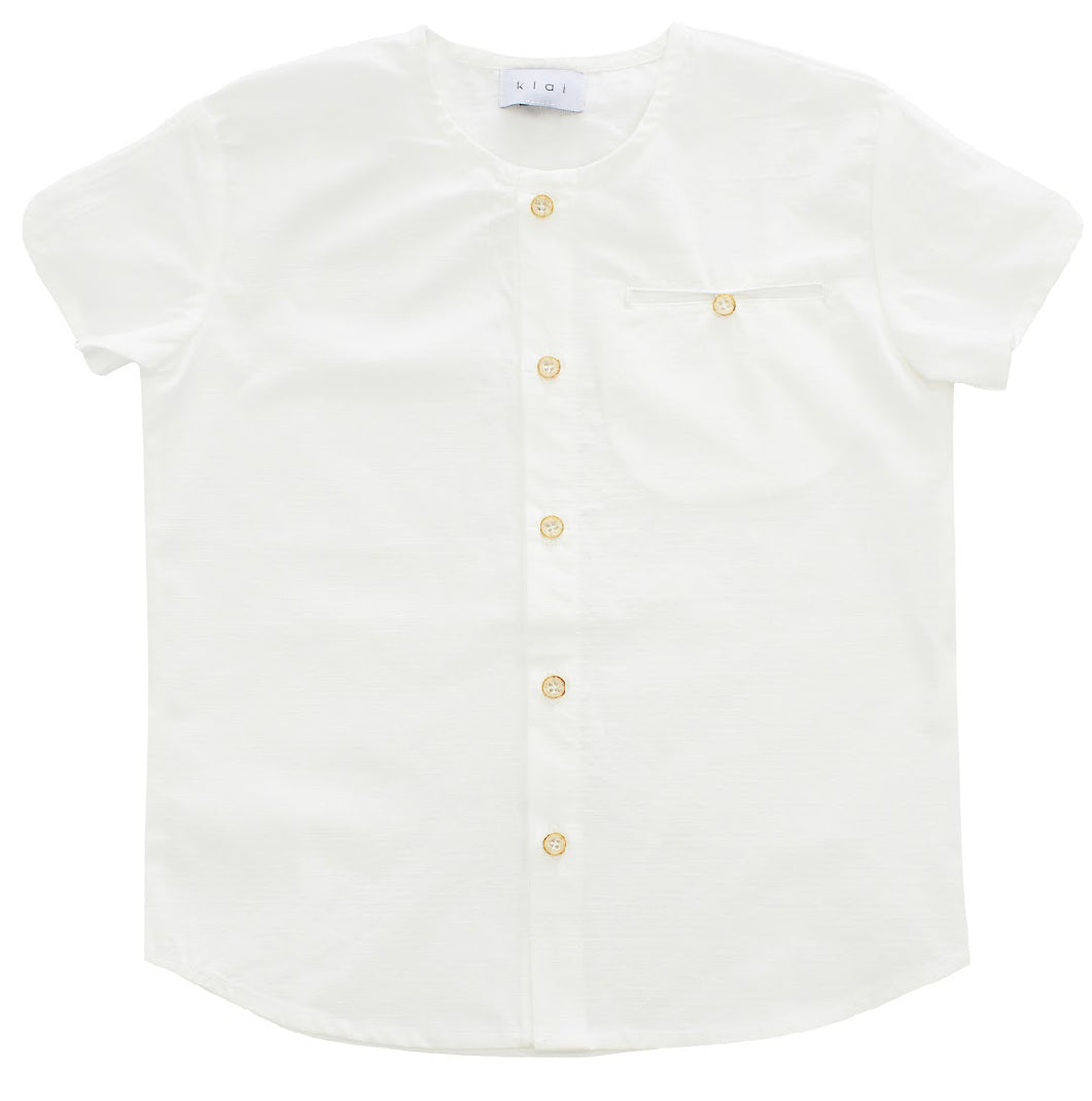 White Textured Shirt TD2588