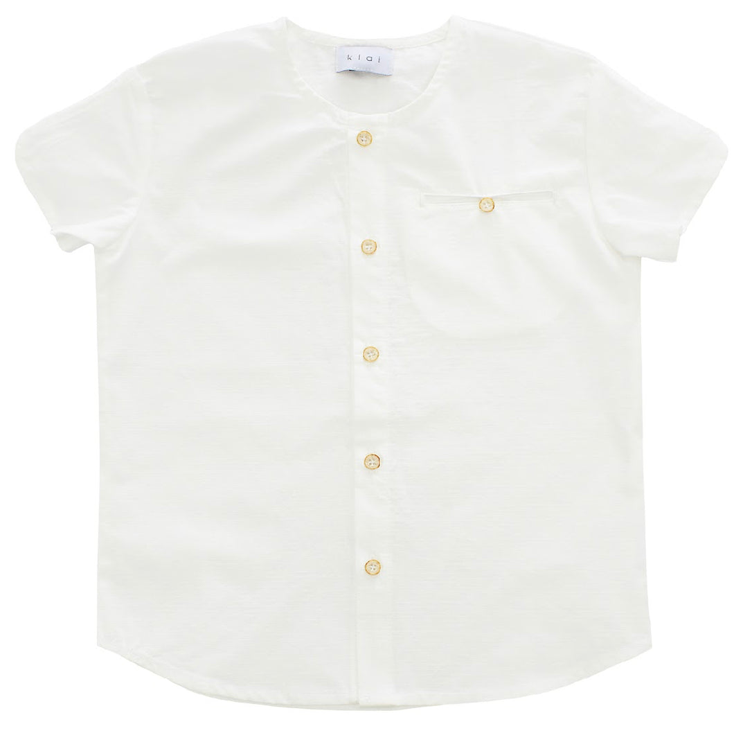 White Textured Shirt TD2588