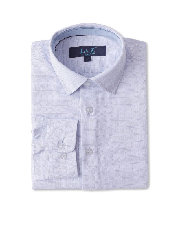 L/S Dress Shirt 5847 azure double