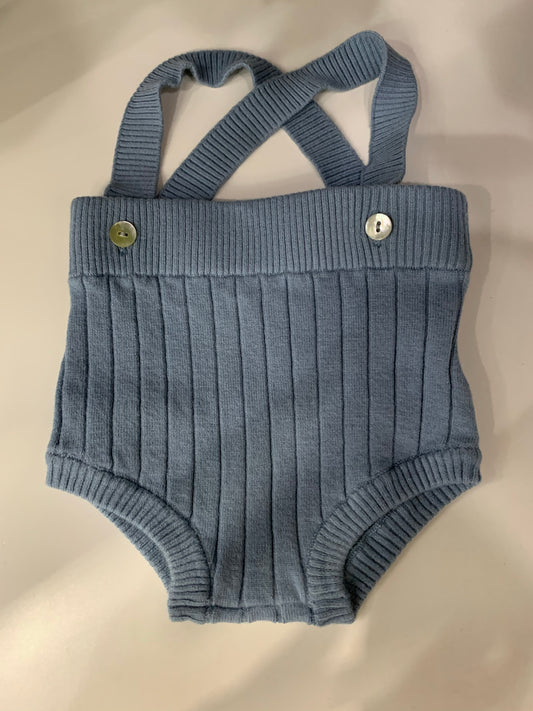 Baby Ribbed Knit Overall 1166o