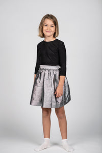 Silver Sparkly Circle Skirt FR20120-A