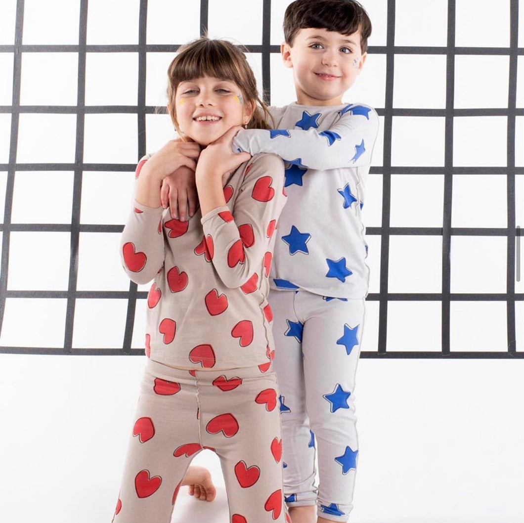 Star and heart pjs