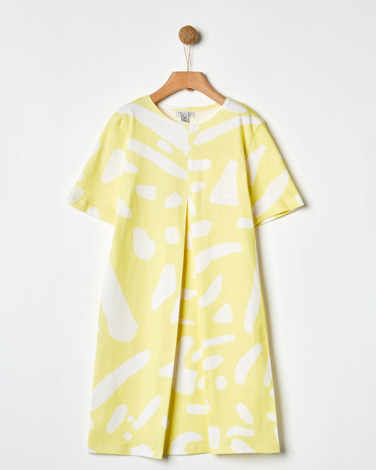 Yellow Print Dress