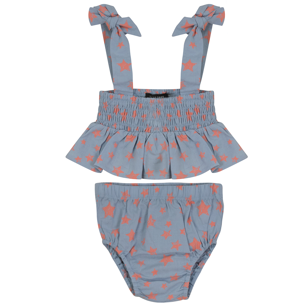 Neon Star Print Baby Two Piece CY1411B