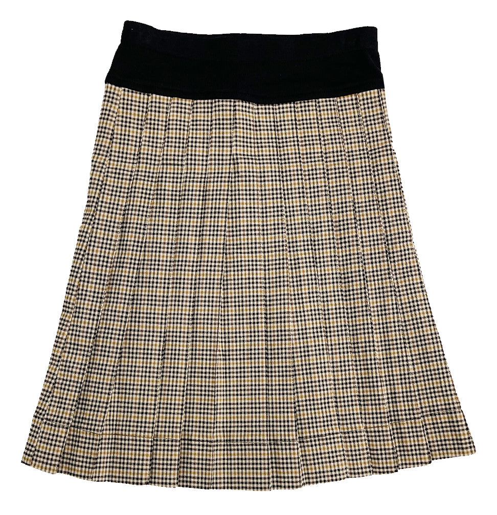 Plaid Pleated Skirt M-5012