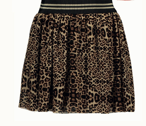 Printed Mesh Skirt