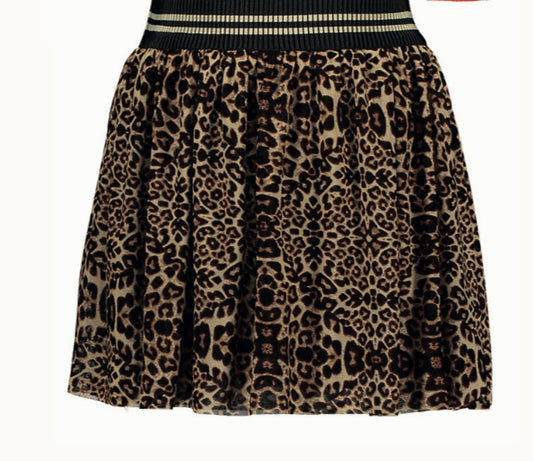 Printed Mesh Skirt