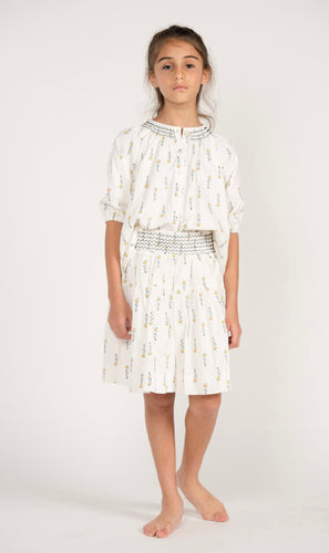 GSS2207-C/GSS2208-C WHITE MULTI EMBROIDERED OUTFIT