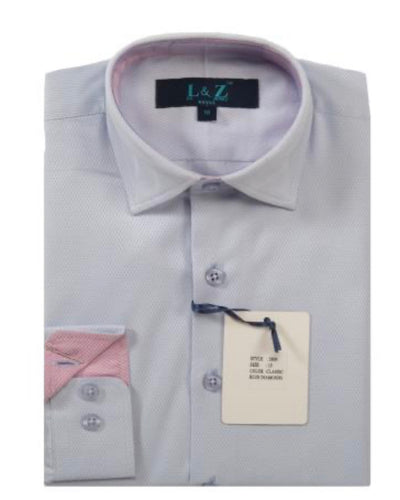 Blue Diamonds Dress Shirt 5809