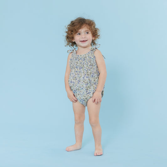 Floral Smocked Bubble TD2779