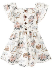 Load image into Gallery viewer, White Floral Dress 13834E