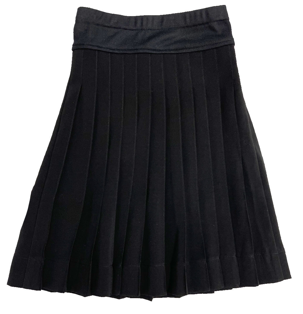 Black Pleated Skirt M-5007
