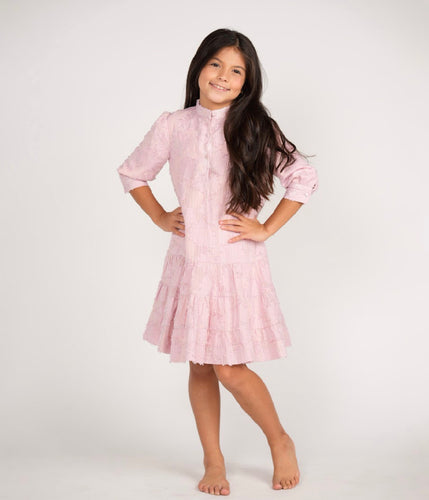 TLS2216-A BLUSH FLORAL EMBROIDERED DRESS