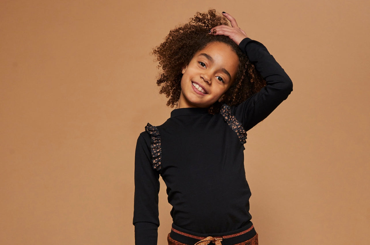 Kim Ruffle Mockneck N108-5405