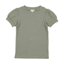 Load image into Gallery viewer, Ribbed Puff Short Sleeve Tee SPST