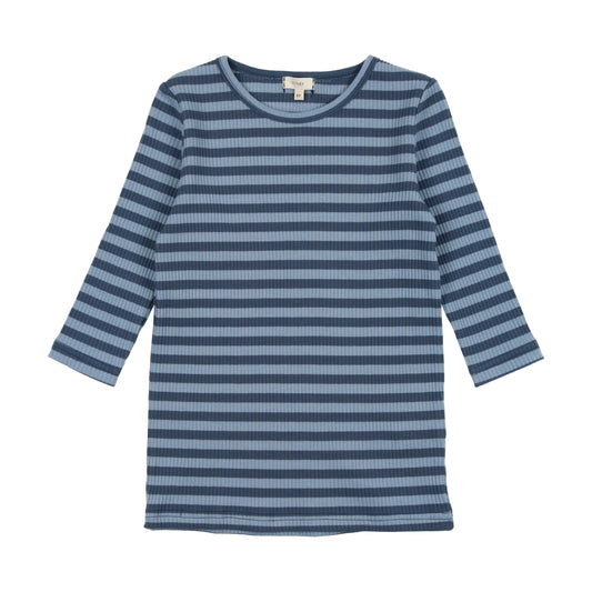 Striped 3/4 Sleeve Tee BGTEE