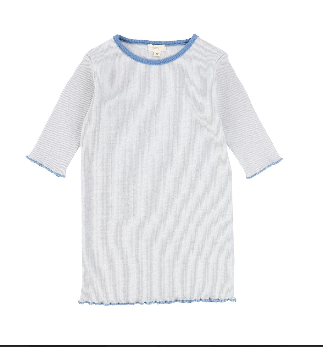 Lettuce edge tee 3/4 sleeve