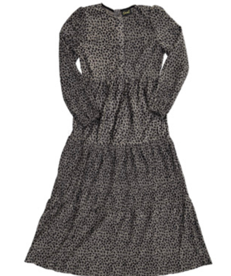 Crinkle Leopard Maxi Robe CY1571R