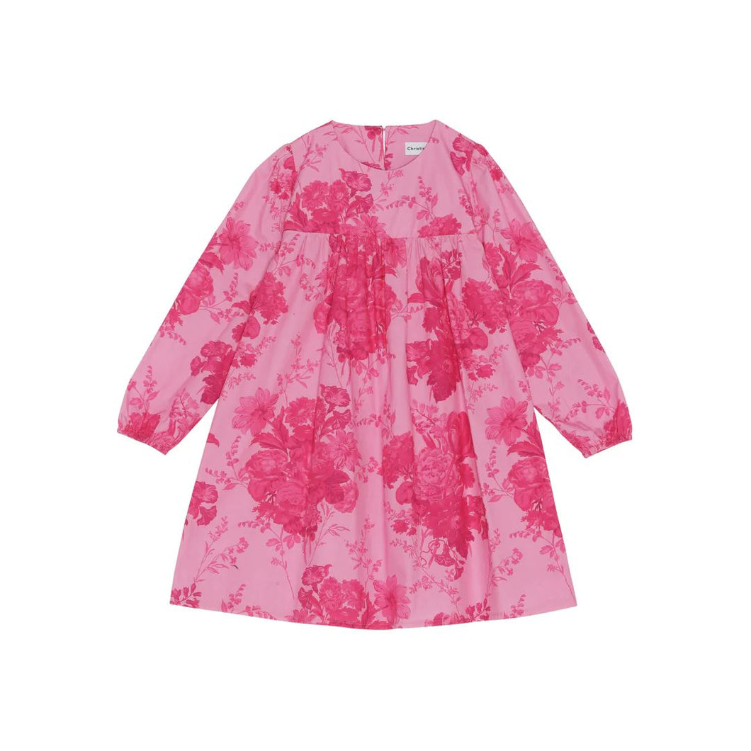 Pink Floral Dress N0130