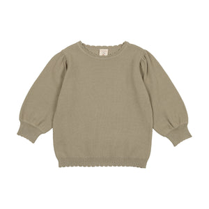 Knit Puff Sleeve Sweater KPSS