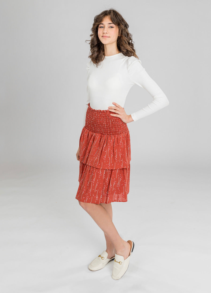 Rust Layered Skirt YT2695S