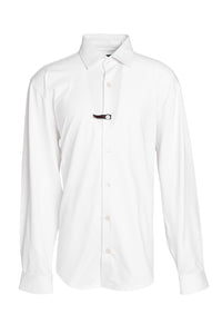 White 4 Way Stretch L/S Dress Shirt 5590