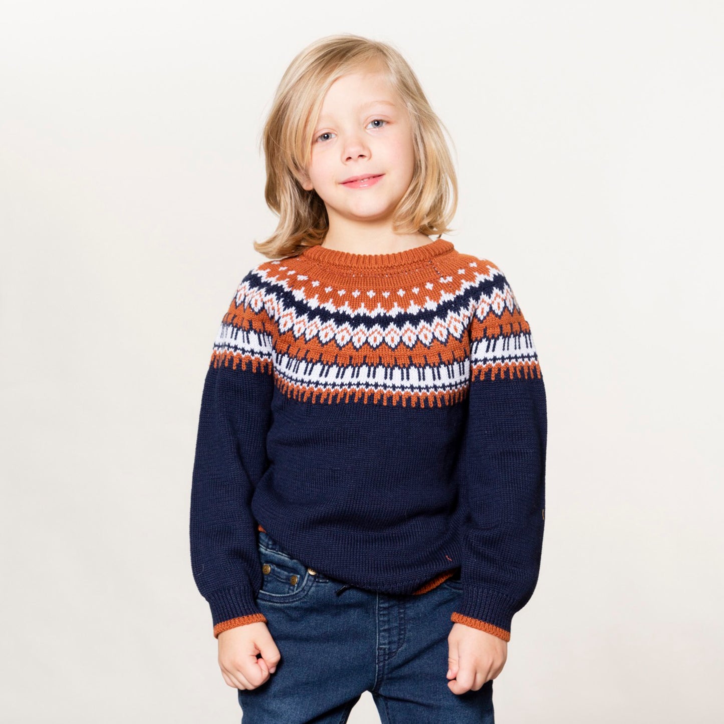 Fair Isle Sweater Top D20UT76