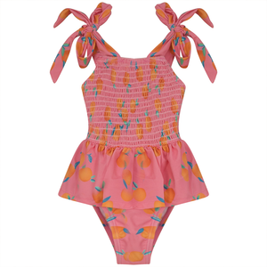 Printed Smocked Swimsuit CY1491