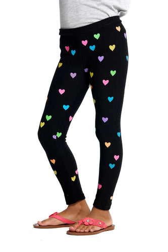 CHTW130-CHK2174-TRBLK-G heart leggings