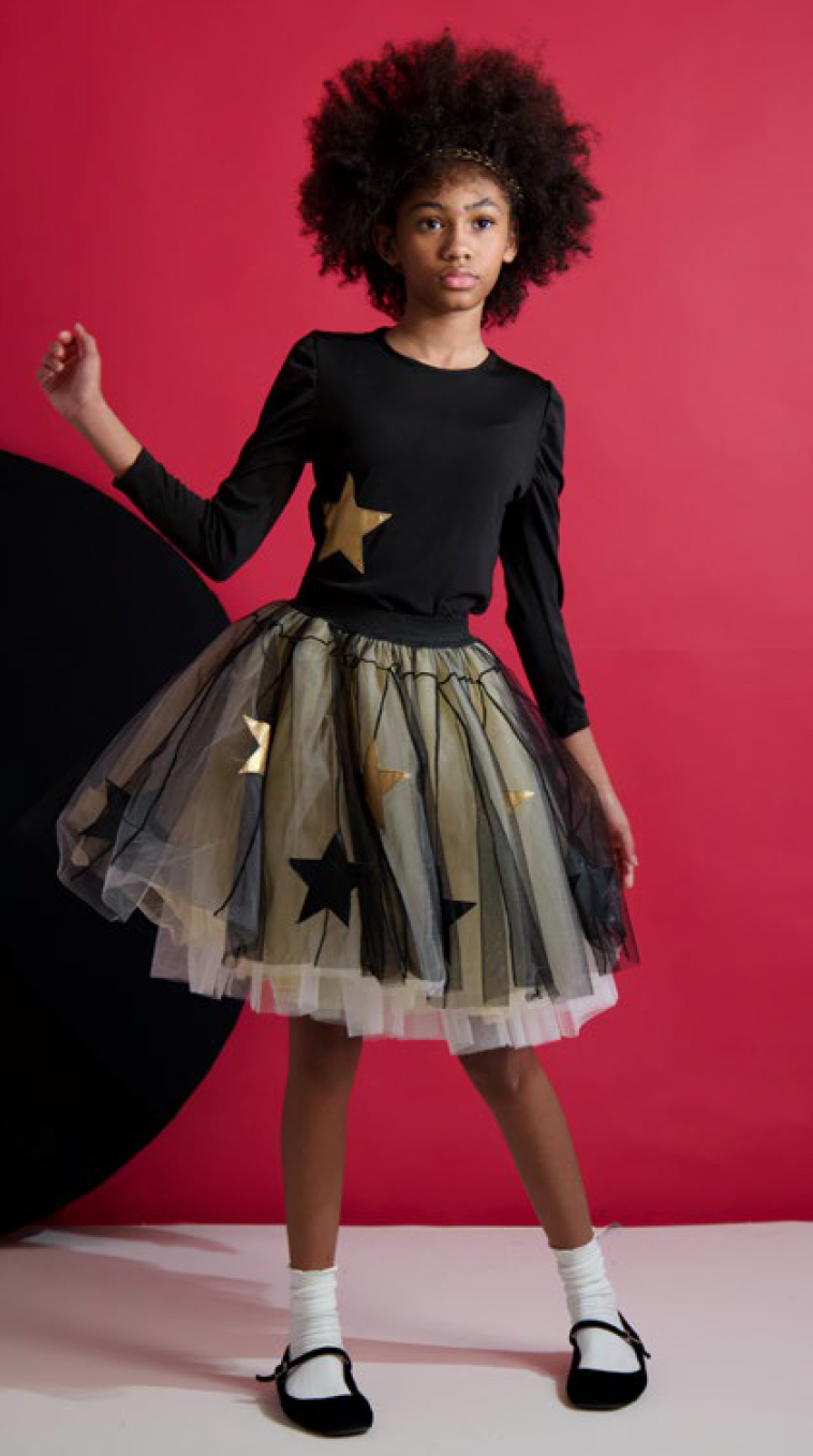 Star Applique Tutu Skirt SNK4344B