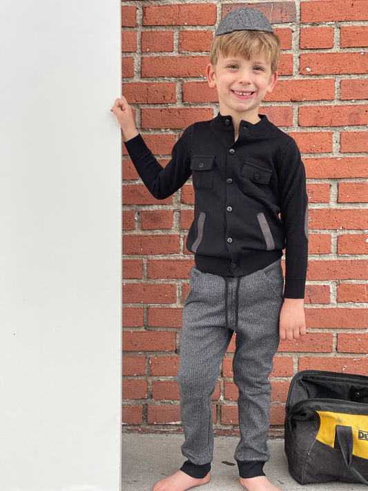 Herringbone Knit Joggers 323042